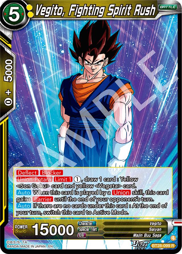 Vegito, Fighting Spirit Rush (BT28-099) [Prismatic Clash] | Total Play