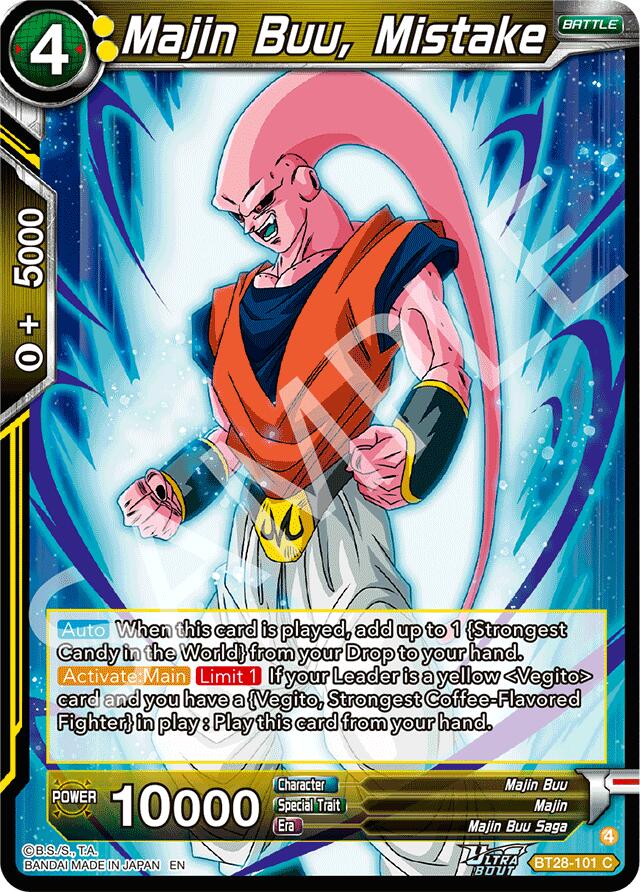 Majin Buu, Mistake (BT28-101) [Prismatic Clash] | Total Play