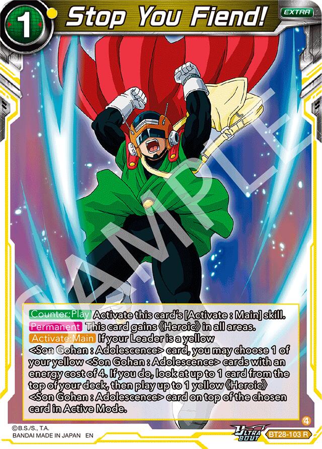 Stop You Fiend! (BT28-103) [Prismatic Clash] | Total Play