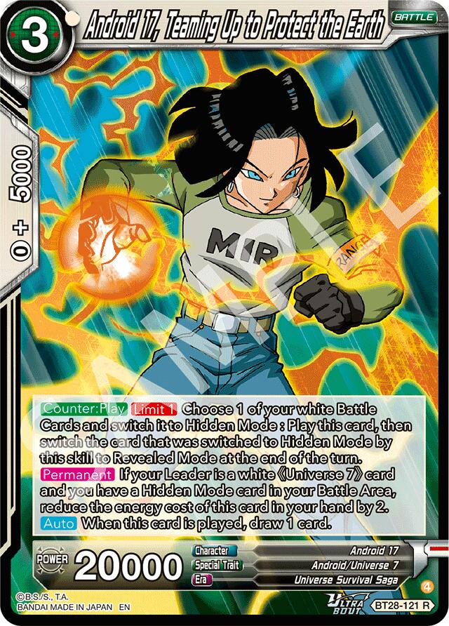Android 17, Teaming Up to Protect the Earth (BT28-121) [Prismatic Clash] | Total Play