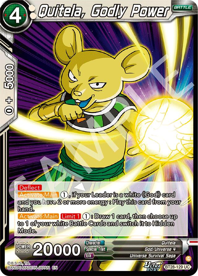 Quitela, Godly Power (BT28-129) [Prismatic Clash] | Total Play