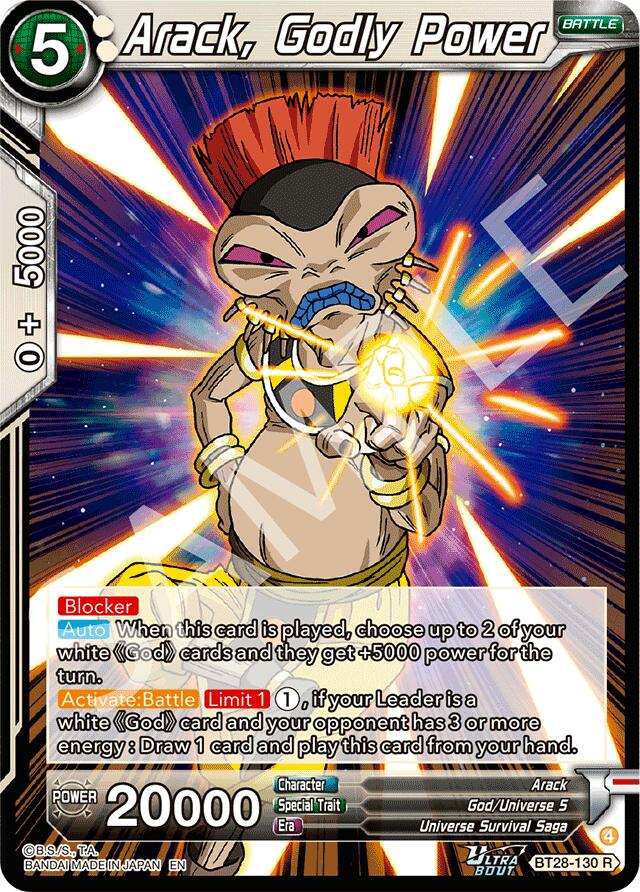 Arack, Godly Power (BT28-130) [Prismatic Clash] | Total Play