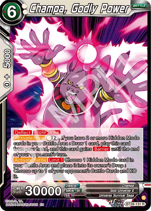 Champa, Godly Power (BT28-131) [Prismatic Clash] | Total Play