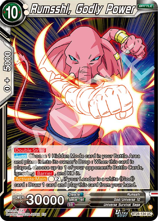 Rumsshi, Godly Power (BT28-134) [Prismatic Clash] | Total Play