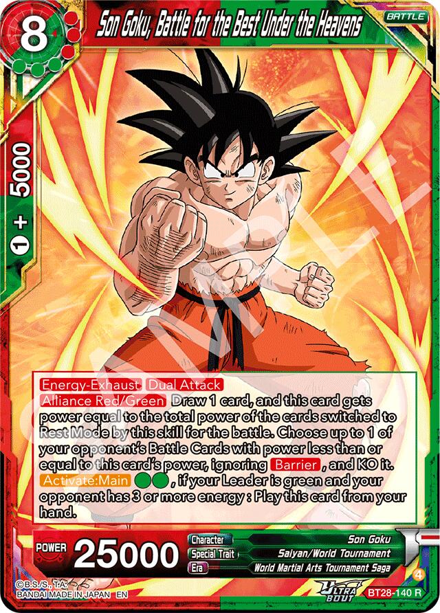 Son Goku, Battle for the Best Under the Heavens (BT28-140) [Prismatic Clash] | Total Play