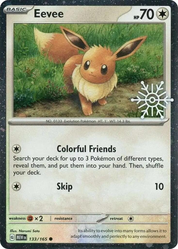 Eevee (133/165) (Holiday Calendar) [Miscellaneous Cards] | Total Play