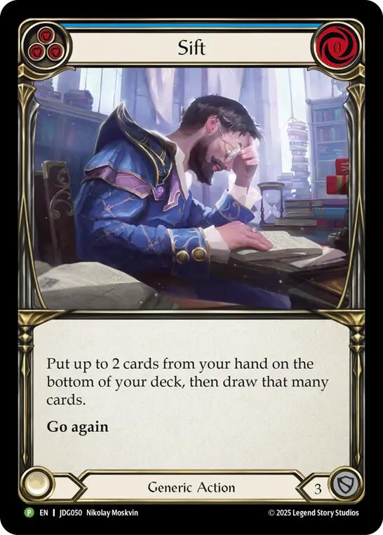 Sift (Blue) [JDG050] (Promo)  Cold Foil | Total Play