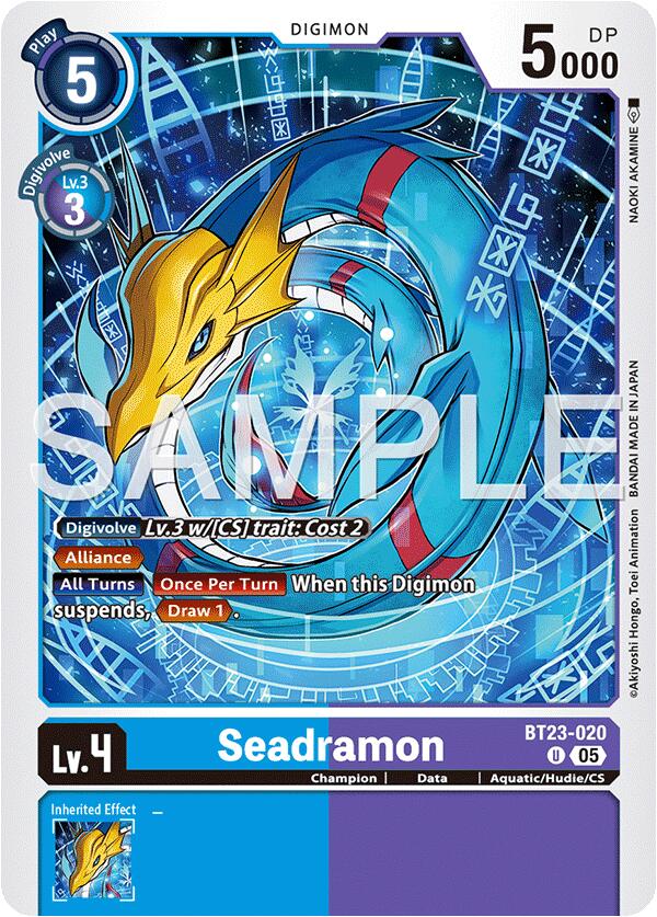 Seadramon [BT23-020] [Hackers' Slumber] | Total Play