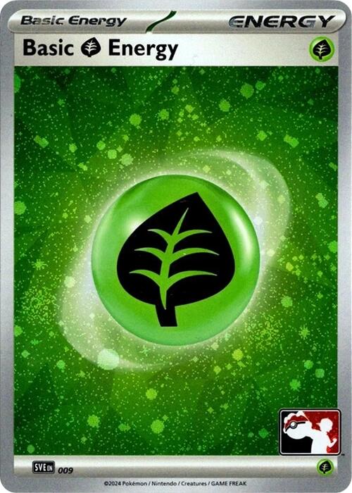 Basic Grass Energy (009) (Cosmos Holo) [Prize Pack Series Seven] | Total Play