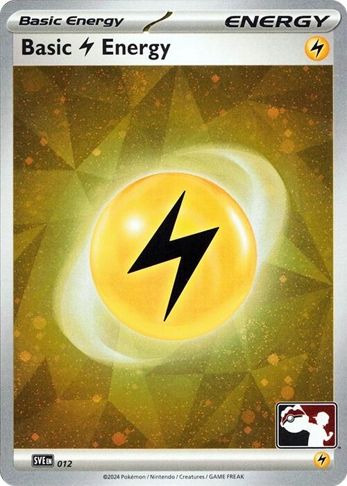 Basic Lightning Energy (012) (Cosmos Holo) [Prize Pack Series Seven] | Total Play