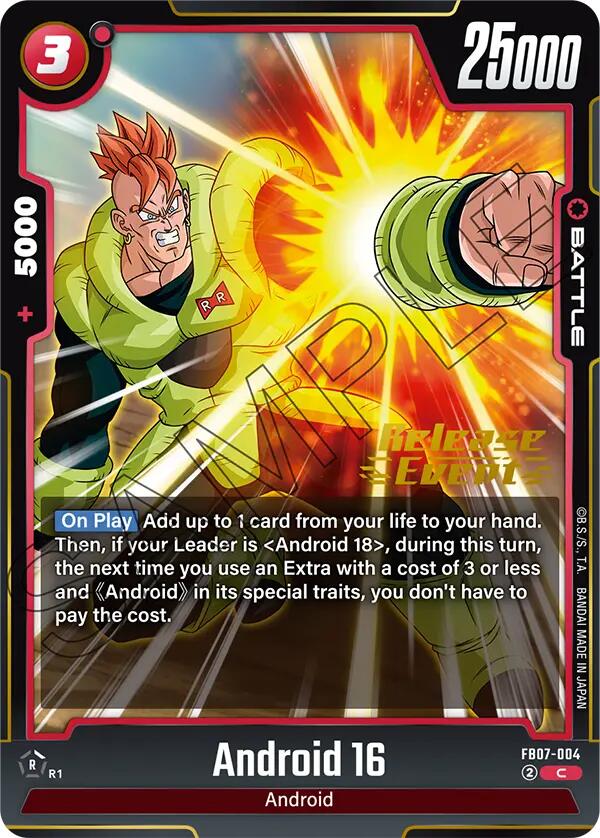 Android 16 [Wish For Shenron Release Event Cards] | Total Play