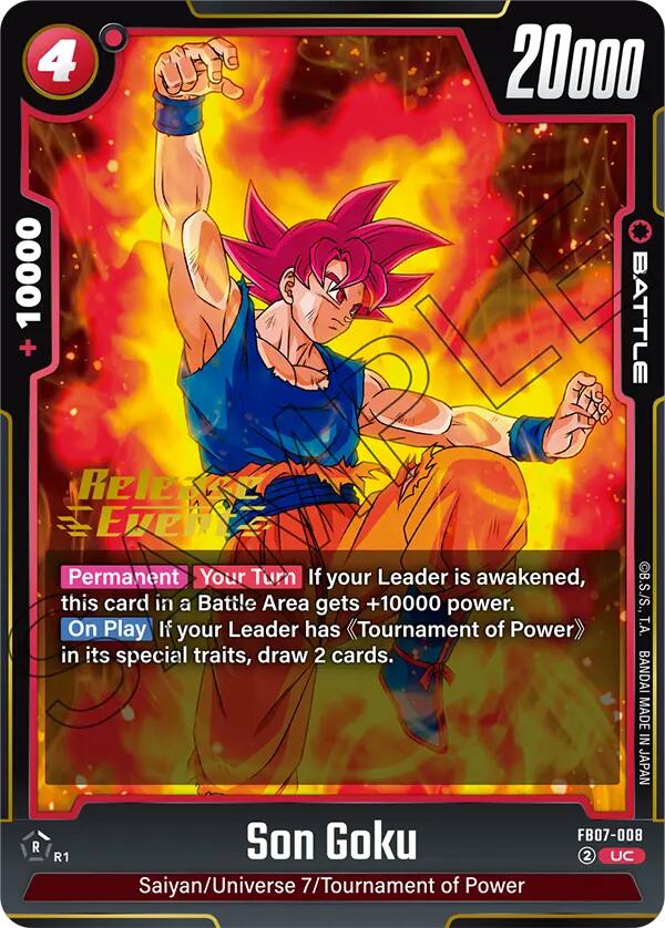 Son Goku (FB07-008) [Wish For Shenron Release Event Cards] | Total Play