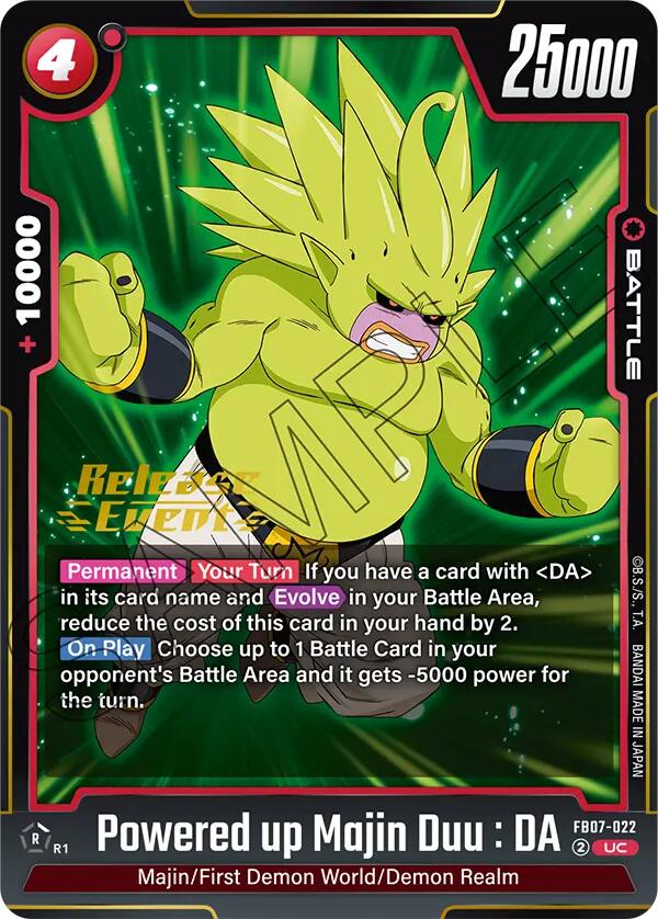 Powered up Majin Duu : DA [Wish For Shenron Release Event Cards] | Total Play