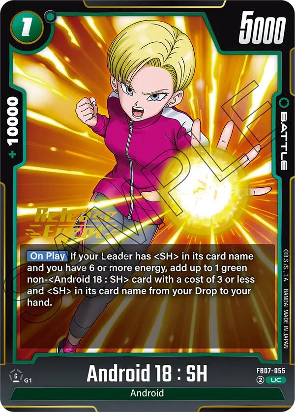 Android 18 : SH [Wish For Shenron Release Event Cards] | Total Play
