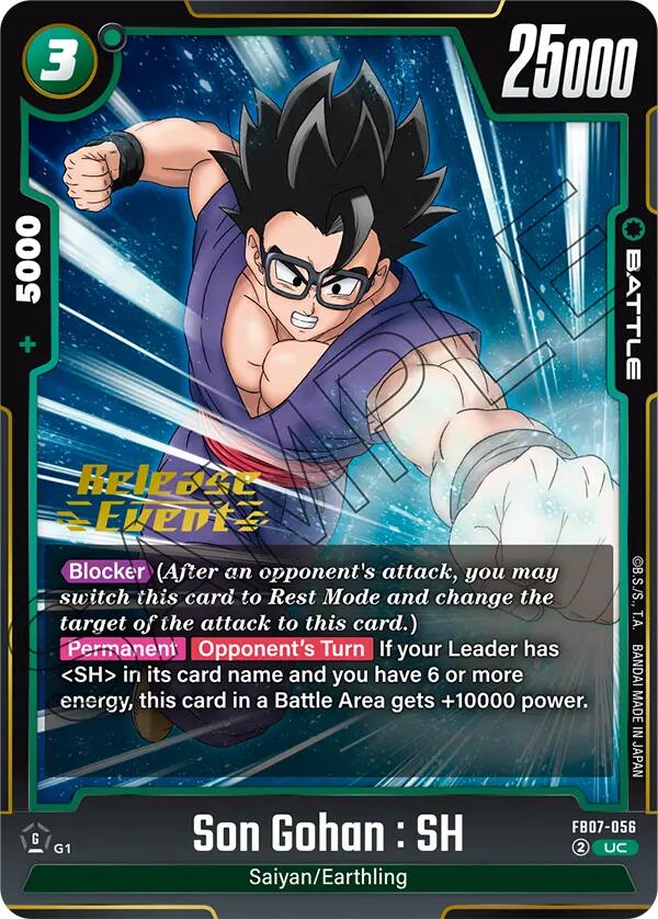 Son Gohan : SH (FB07-056) [Wish For Shenron Release Event Cards] | Total Play
