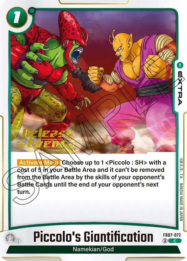 Piccolo's Giantification [Wish For Shenron Release Event Cards] | Total Play
