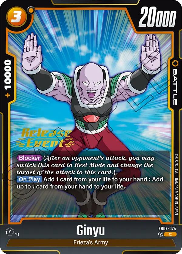 Ginyu [Wish For Shenron Release Event Cards] | Total Play