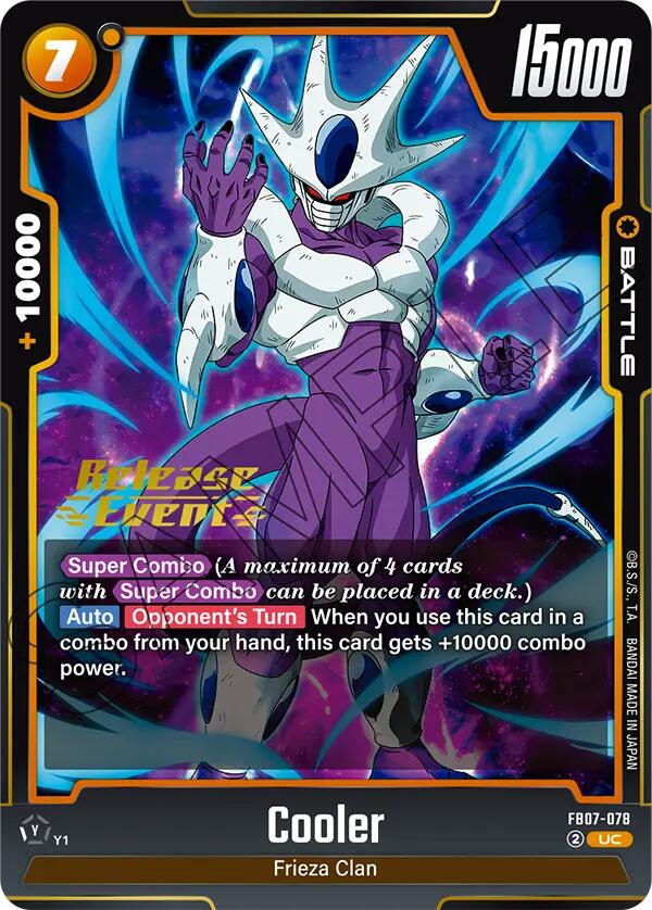 Cooler (FB07-078) [Wish For Shenron Release Event Cards] | Total Play