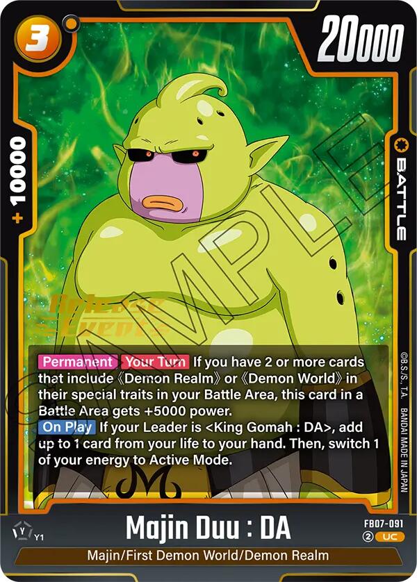 Majin Duu : DA [Wish For Shenron Release Event Cards] | Total Play