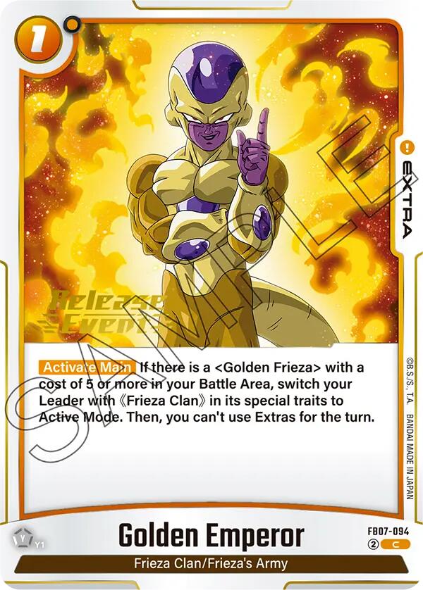Golden Emperor [Wish For Shenron Release Event Cards] | Total Play