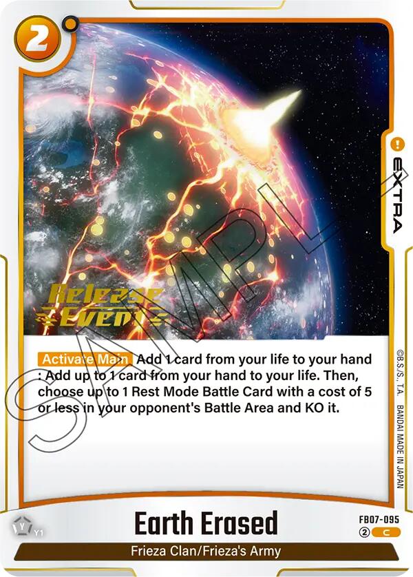Earth Erased [Wish For Shenron Release Event Cards] | Total Play