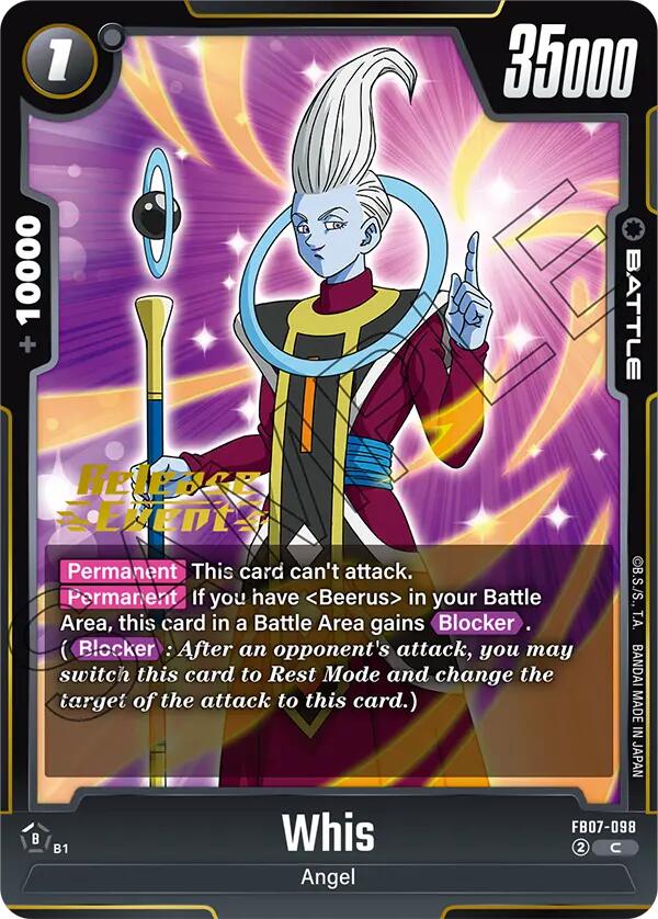 Whis [Wish For Shenron Release Event Cards] | Total Play