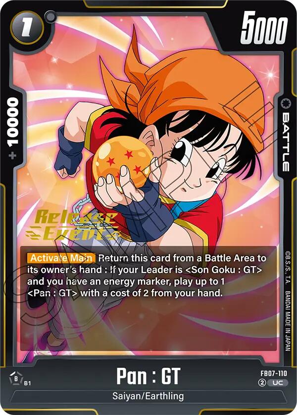 Pan : GT [Wish For Shenron Release Event Cards] | Total Play