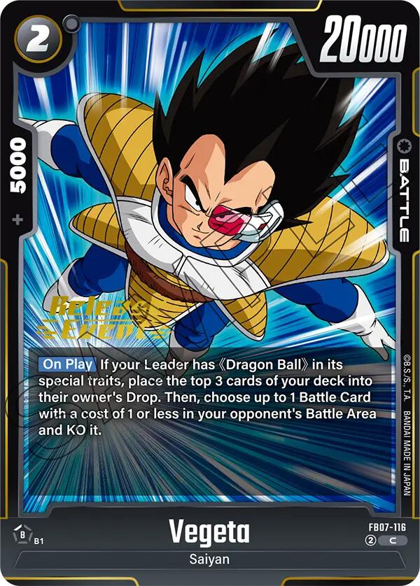 Vegeta [Wish For Shenron Release Event Cards] | Total Play