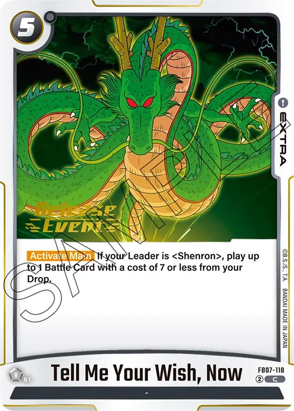Tell Me Your Wish, Now [Wish For Shenron Release Event Cards] | Total Play
