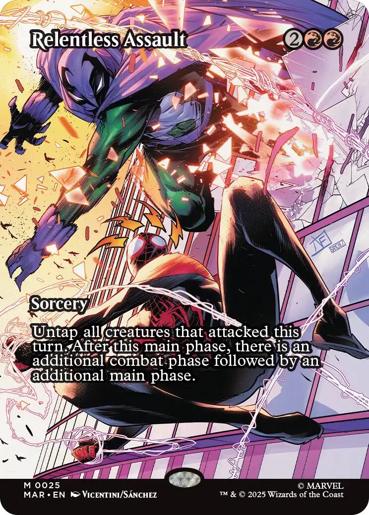 Relentless Assault (Borderless) [Marvel's Spider-Man: Eternal-Legal] | Total Play