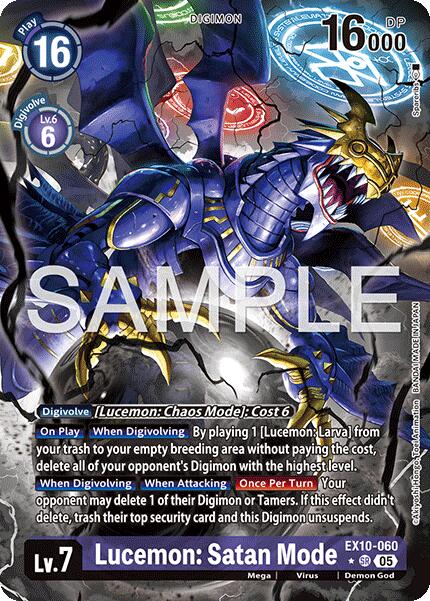 Lucemon: Satan Mode [EX10-060] (Alternate Art) [Sinister Order] | Total Play