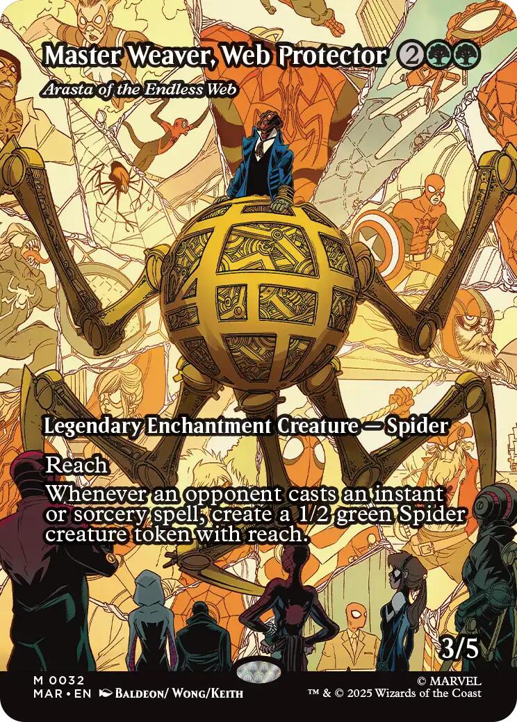 Master Weaver, Web Protector - Arasta of the Endless Web (Borderless) [Marvel's Spider-Man: Eternal-Legal] | Total Play