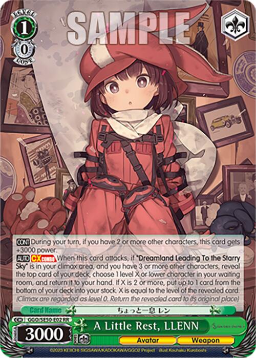 A Little Rest, LLENN (GGO/SE50-E02 RR) [SAO Alternative–Gun Gale Online–2 Premium Booster] | Total Play