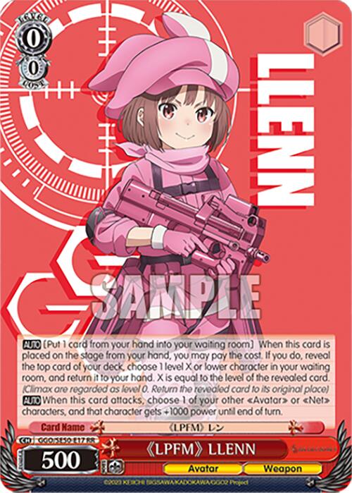 "LPFM" LLENN (GGO/SE50-E17 RR) [SAO Alternative–Gun Gale Online–2 Premium Booster] | Total Play