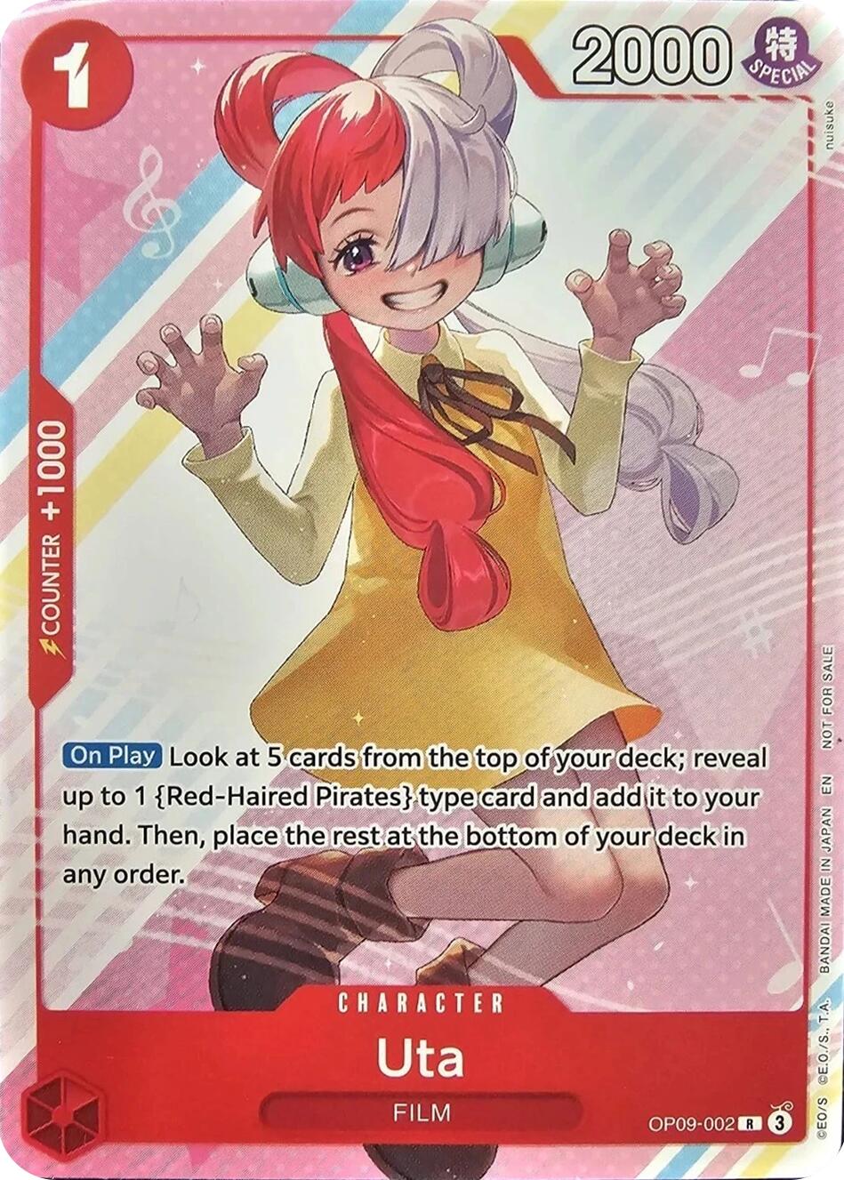 Uta (Welcome Pack Vol. 2) [One Piece Promotion Cards] | Total Play