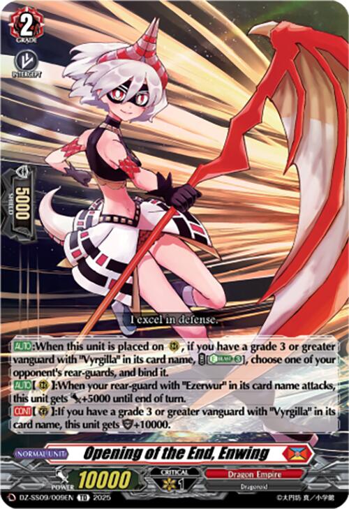 Opening of the End, Enwing (DZ-SS09/009EN) [Zero Tendo Start Deck] | Total Play