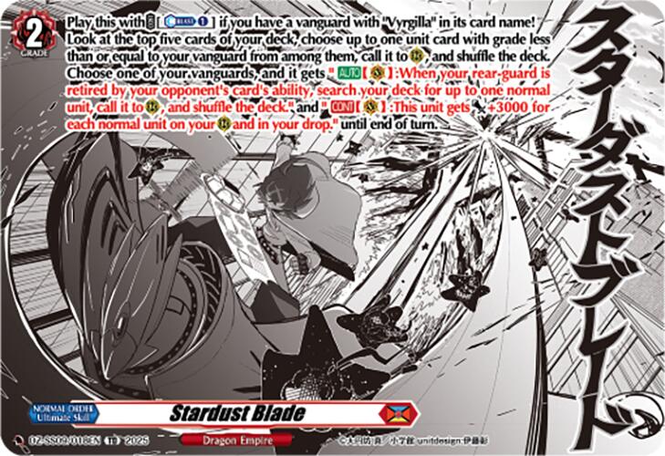 Stardust Blade (DZ-SS09/018EN) [Zero Tendo Start Deck] | Total Play
