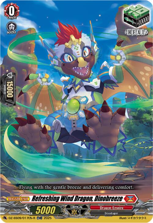 Refreshing Wind Dragon, Dinobreeze (TDR) (DZ-SS09/017EN-R) [Zero Tendo Start Deck] | Total Play