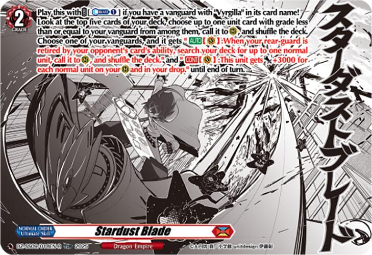 Stardust Blade (TDR) (DZ-SS09/018EN-R) [Zero Tendo Start Deck] | Total Play