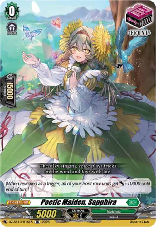 Poetic Maiden, Sapphira (DZ-SS10/016EN) [Shiki Otei Start Deck] | Total Play