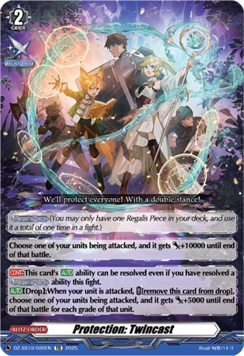 Protection: Twincast (DZ-SS10/020EN) [Shiki Otei Start Deck] | Total Play