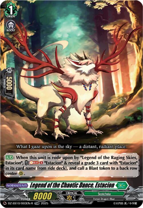 Legend of the Chaotic Dance, Estacion (TDR) (DZ-SS10/003EN-R) [Shiki Otei Start Deck] | Total Play