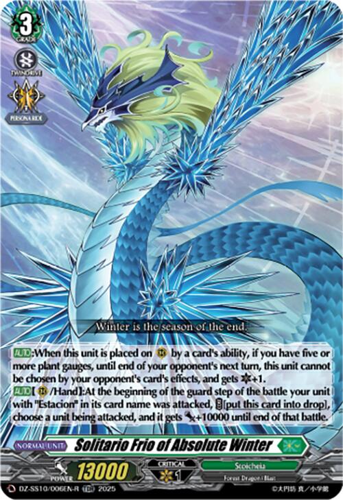 Solitario Frio of Absolute Winter (TDR) (DZ-SS10/006EN-R) [Shiki Otei Start Deck] | Total Play