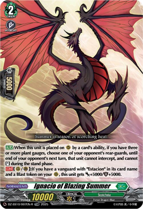 Ignacio of Blazing Summer (TDR) (DZ-SS10/007EN-R) [Shiki Otei Start Deck] | Total Play