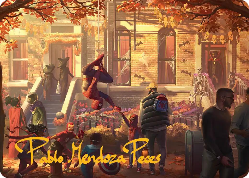 Friendly Neighborhood Art Card (Gold-Stamped Signature) [Marvel's Spider-Man Art Series] | Total Play
