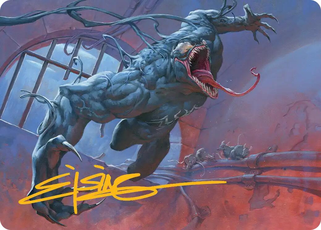Venom, Evil Unleashed Art Card (Gold-Stamped Signature) [Marvel's Spider-Man Art Series] | Total Play