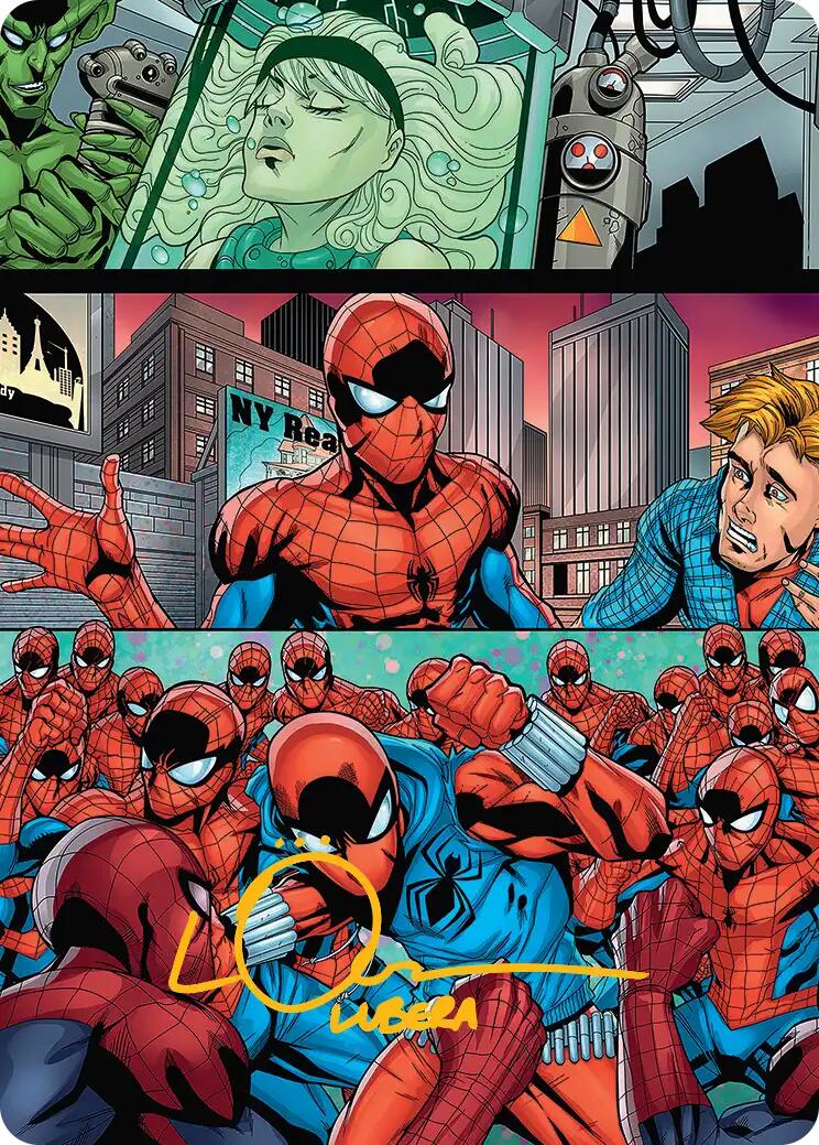 The Clone Saga Art Card (Gold-Stamped Signature) [Marvel's Spider-Man Art Series] | Total Play