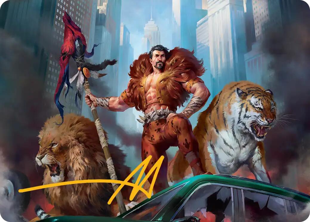 Kraven, Proud Predator Art Card (Gold-Stamped Signature) [Marvel's Spider-Man Art Series] | Total Play