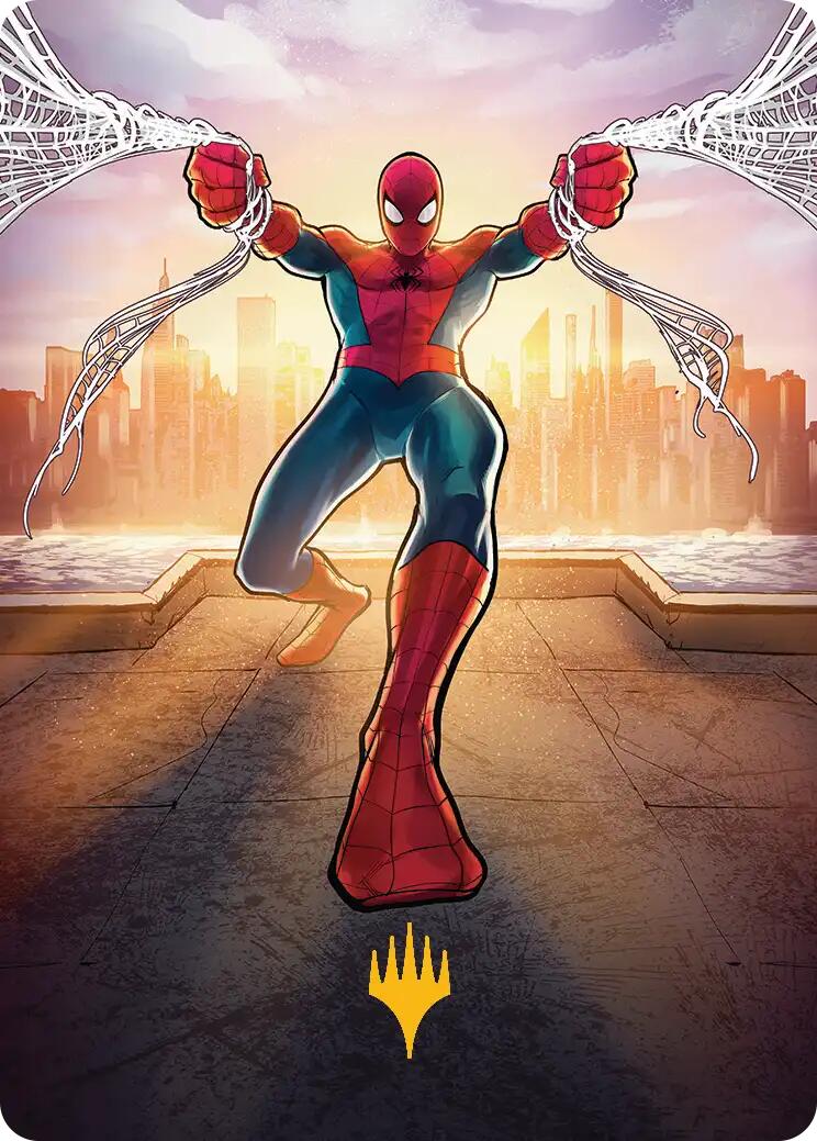 Amazing Spider-Man Art Card (36/54) (Gold-Stamped Planeswalker Symbol) [Marvel's Spider-Man Art Series] | Total Play