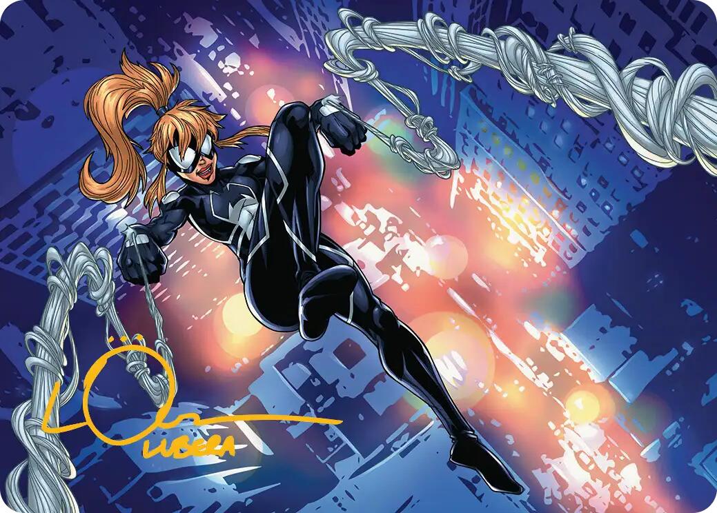 Arana, Heart of the Spider Art Card (Gold-Stamped Signature) [Marvel's Spider-Man Art Series] | Total Play